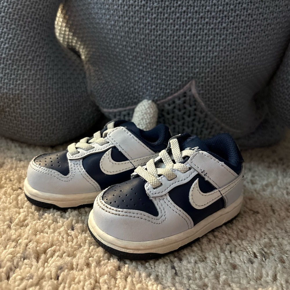 Nike Kids' Navy and White Sneakers